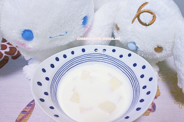 Cinnamoroll Life シナモロールライフ シナモロールブログシナモンとみるくと一緒にミルク餅を作ってみたよ Cinnamoroll Life